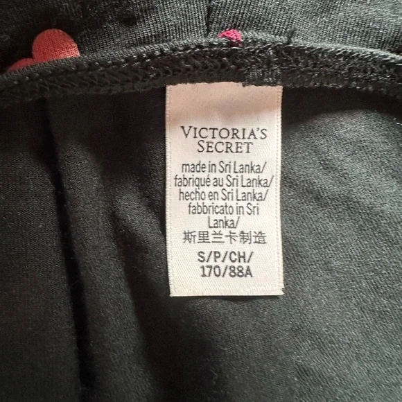 Heart Print Black Lace Shorts One-Piece sexy sleepwear/lingerie - Picture 4 of 5